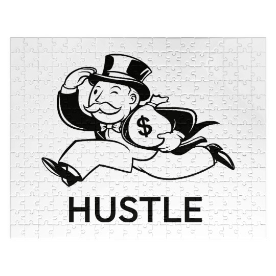 Hustle Money Man - Money, Power & Grind Jigsaw Puzzles