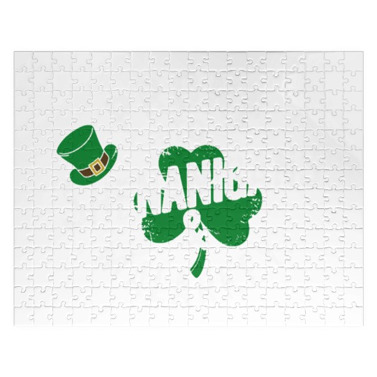 Prone To Shenanigans & Malarkey Shamrock St Patric Jigsaw Puzzles
