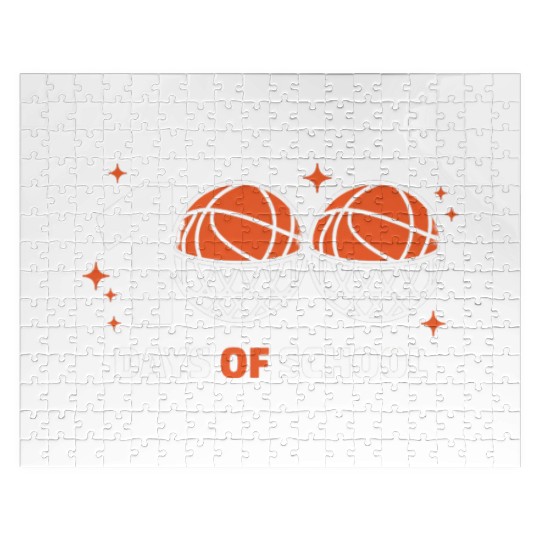 100 Days of School Basketball Celebration Jigsaw Puzzles