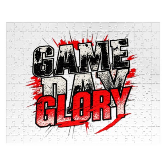 Game Day Glory Intense Bold Sports Design Jigsaw Puzzles