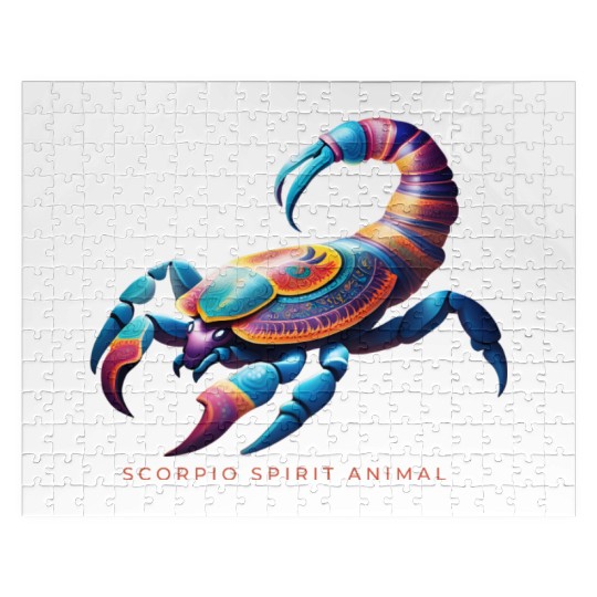 Scorpio Spirit Animal Scorpion Alebrije Male Jigsaw Puzzles
