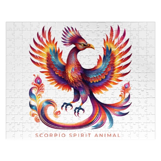 Scorpio Spirit Animal Phenix Alebrije Male Jigsaw Puzzles