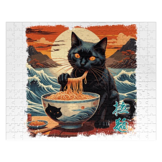 Cat Ramen Jigsaw Puzzles