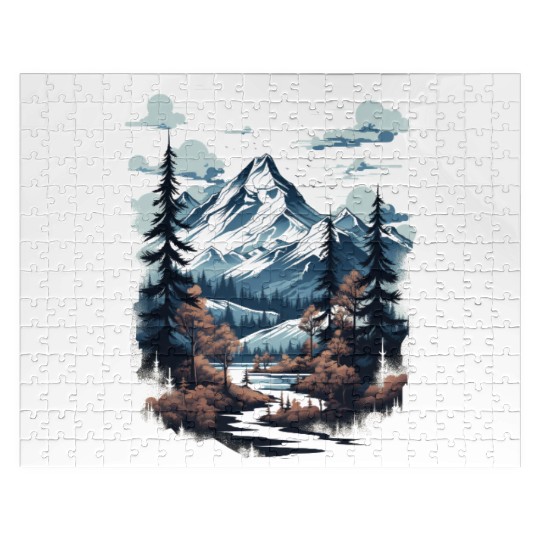 Midnight Mountain Serenity Jigsaw Puzzles