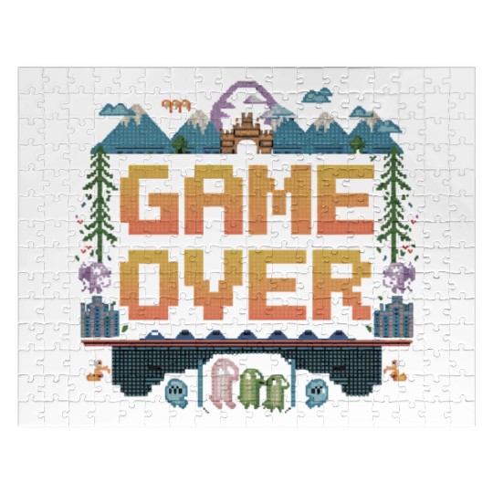 Nostalgic Retro Gamer Apparel Jigsaw Puzzles