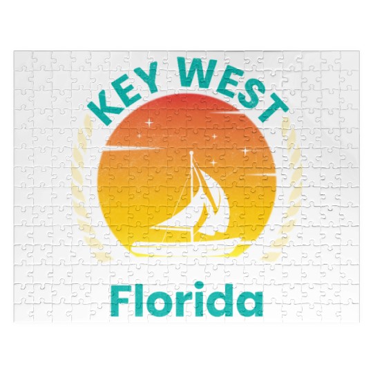 KEY-WEST FLORDIA Sailing West Keys Sailing Outfit Jigsaw Puzzles