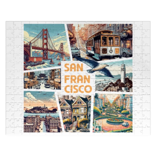 USA CITY - SAN FRANCISCO - TRAVEL - 1 Jigsaw Puzzles