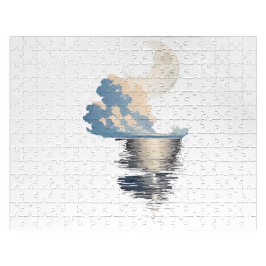 Full Moon Over sea Jigsaw Puzzles