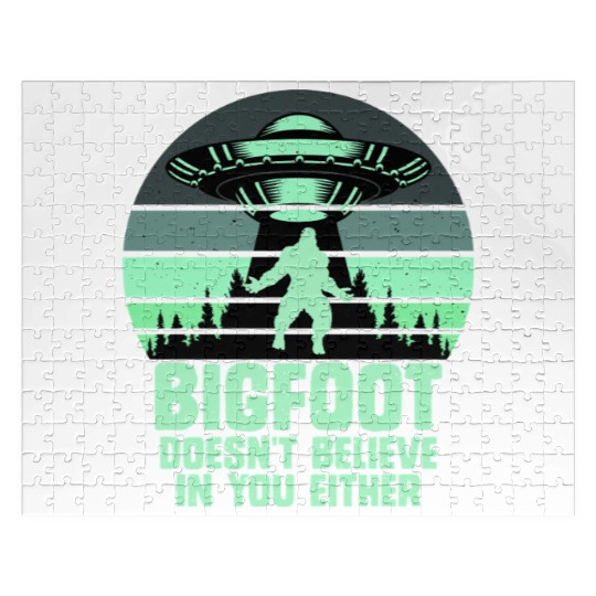 UFO-Bigfoot Yeti Sasquatch Jigsaw Puzzles