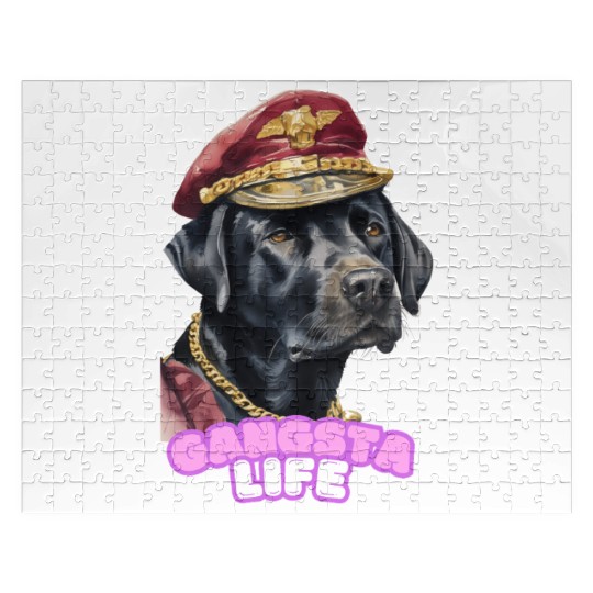 Gangsta Life Back Labrador 2 Jigsaw Puzzles