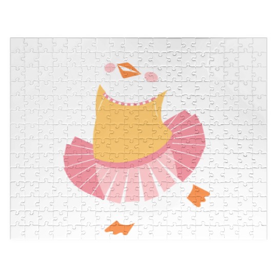 Adorable Dancing Penguin in Ballerina Outfit Jigsaw Puzzles