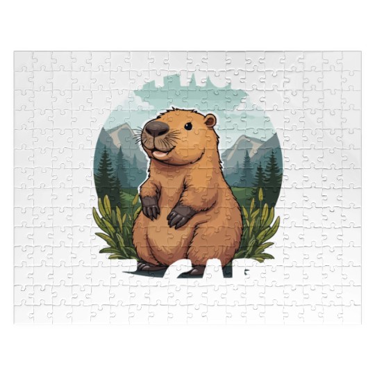 Don’t Worry Be Capy Funny Capybara Lover Jigsaw Puzzles