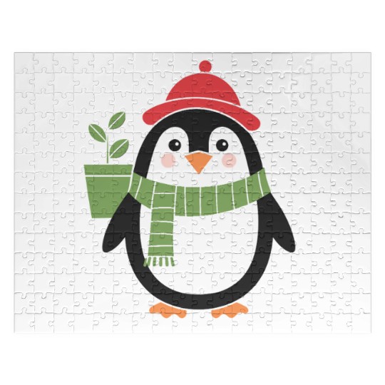 Gardending Gardener Penguin Plant Lover Jigsaw Puzzles