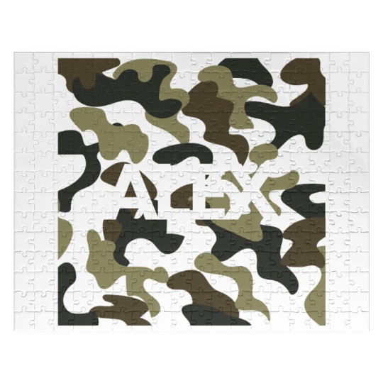 Alex Name Jigsaw Puzzles Men Good Quality Camouflage