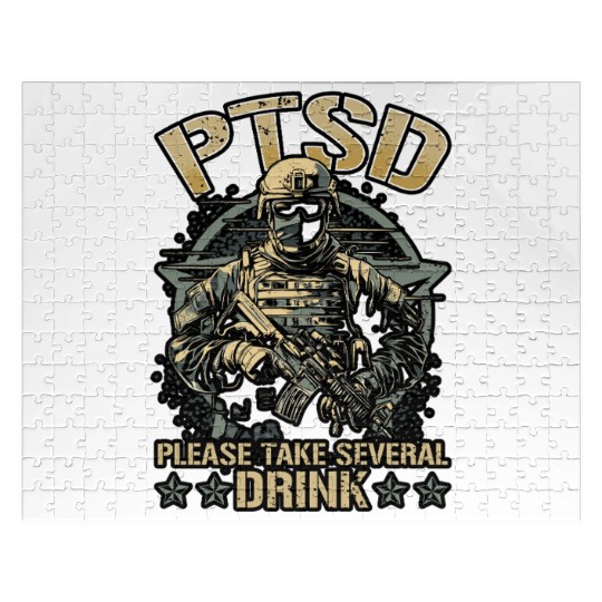 Dysfunctional Veteran Please Take Several Drink Jigsaw Puzzles