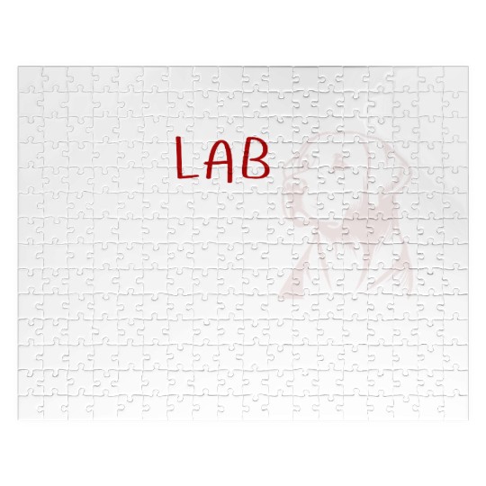 Funny lab icon for women my lab is my valentine Jigsaw Puzzles