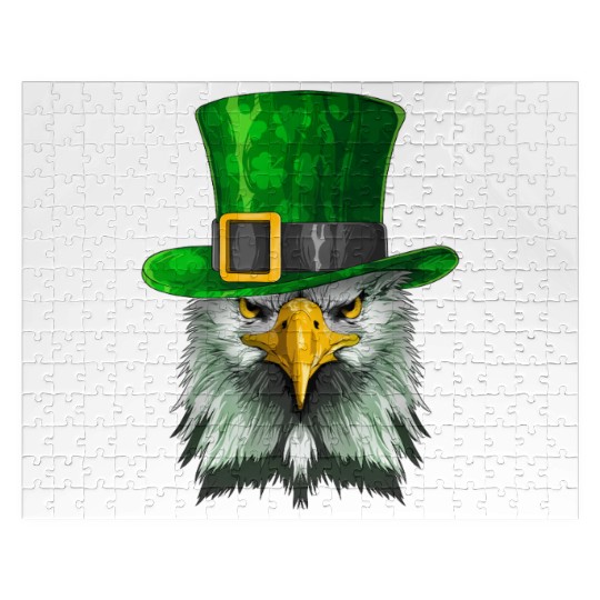 Lucky Bald Eagle St. Patrick’s Day – Irish Pride Jigsaw Puzzles