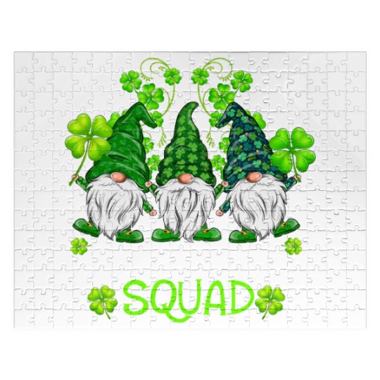 Shenanigans Squad St Patricks Day Gnomes Irish Jigsaw Puzzles