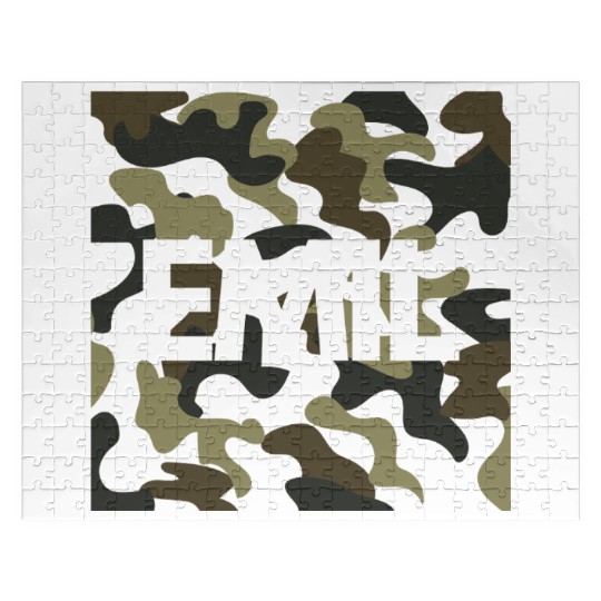 Emil Name Jigsaw Puzzles Men Good Quality Camouflage