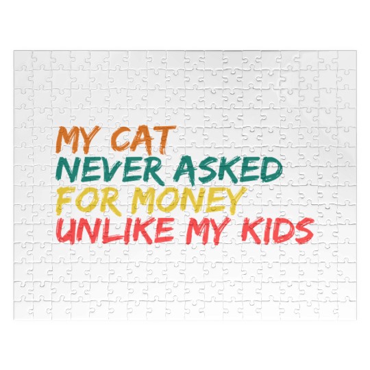 Retro Feline Philosophy Jigsaw Puzzles
