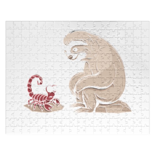 Scorpio Zodiac Sloth Don't Poke The Quiet Ones Jigsaw Puzzles