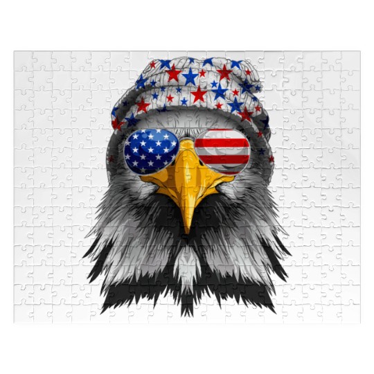 American Flag Patriotic Eagle 4th of July Jigsaw Puzzles