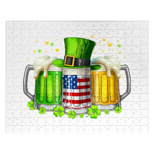 Irish Beer Ireland St Patricks Day Drinking Party Jigsaw Puzzles