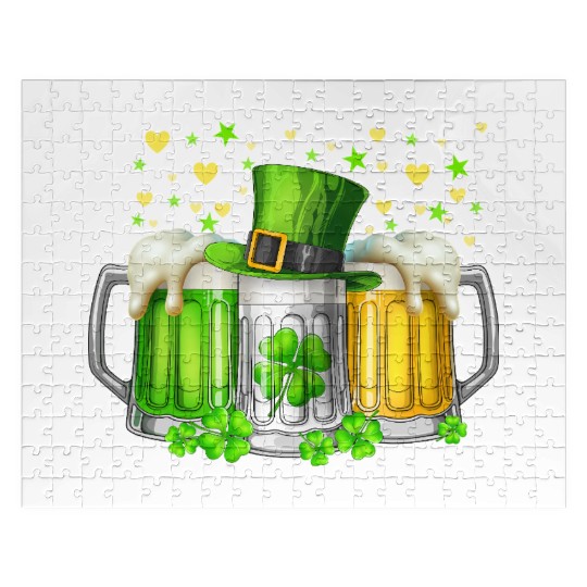 Irish Beer Ireland St Patricks Day Drinking Party Jigsaw Puzzles