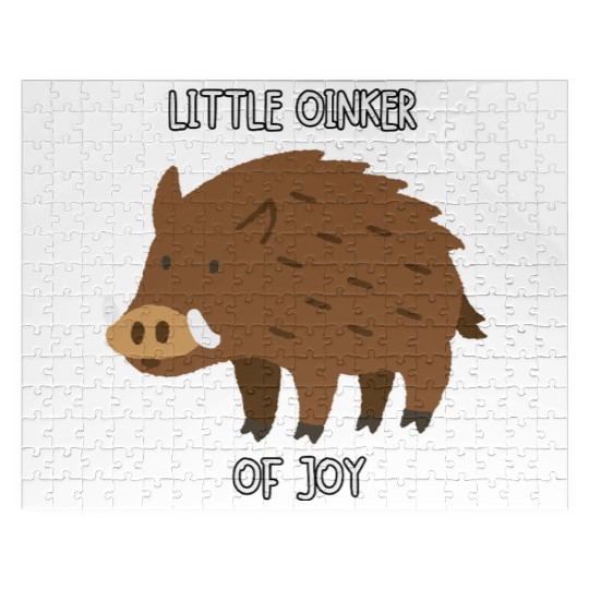 Little Oinker Of Joy Fluffy Piglet Jigsaw Puzzles