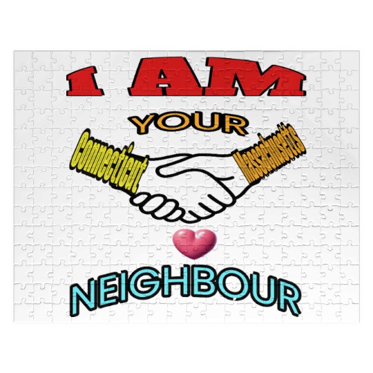 I AM YOUR NEIGHOUR CONNECTICUT AND MASSACHUSETTS Jigsaw Puzzles