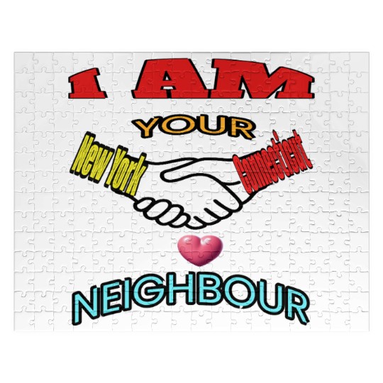 I AM YOUR NEIGHOUR NEW YORK AND CONNECTICUT Jigsaw Puzzles