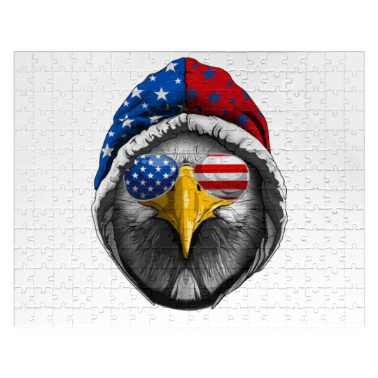 American Flag Patriotic Eagle 4th of July Jigsaw Puzzles