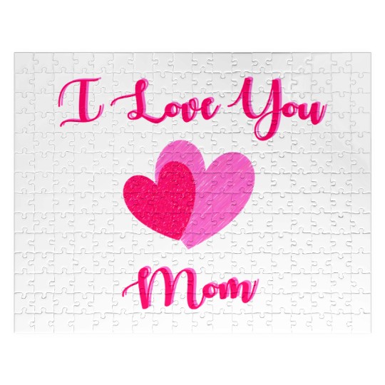 I love you Mom - Pinky Love ! Jigsaw Puzzles