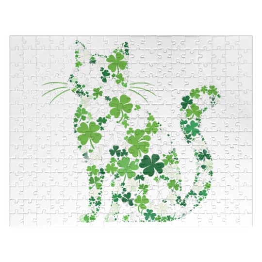 Catrick's Day – Lucky Cat Celebration Jigsaw Puzzles