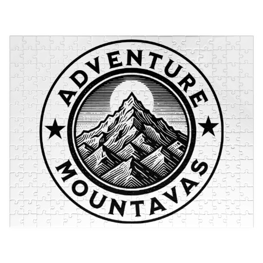 Mountain Adventure Cool Inspirational design Jigsaw Puzzles