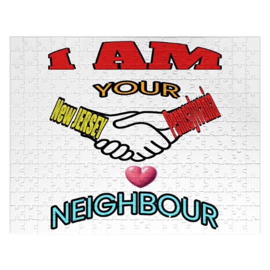 I AM YOUR NEIGHOUR NEW JERSEY AND PENNSYLVANIA Jigsaw Puzzles