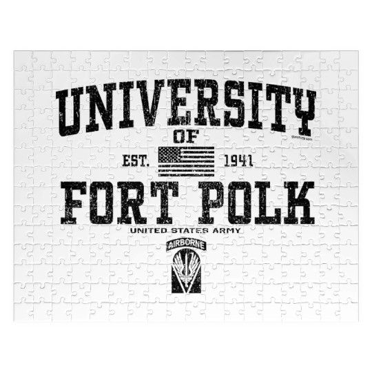 University Of Fort Polk Est. 1941 United States Ar Jigsaw Puzzles