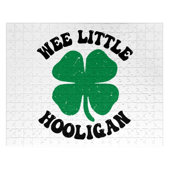 Wee Little Hooligan Cute St. Patrick's Day Irish S Jigsaw Puzzles