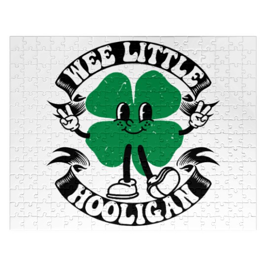 Wee Little Hooligan Cute St. Patrick's Day Irish Jigsaw Puzzles