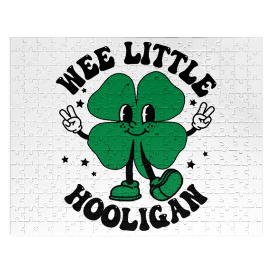 Wee Little Hooligan Cute St. Patrick's Day Irish S Jigsaw Puzzles