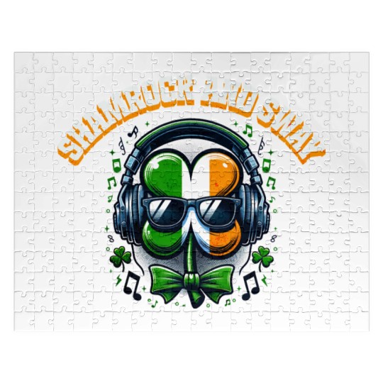 Clover Sway AI Graphic and Typography Jigsaw Puzzles