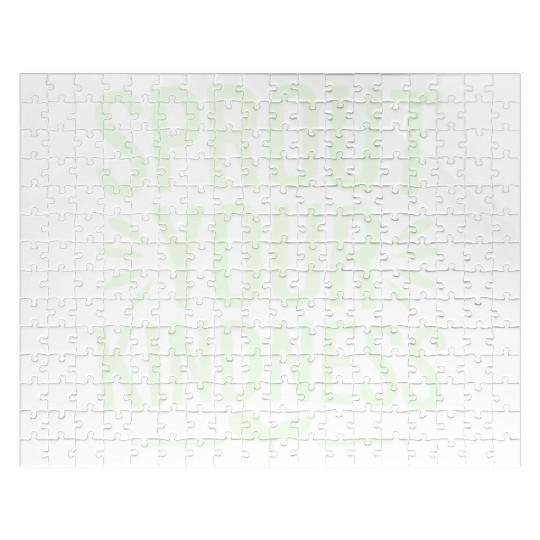 Sprout Your Kindness Vegan Vegetarian Message Jigsaw Puzzles
