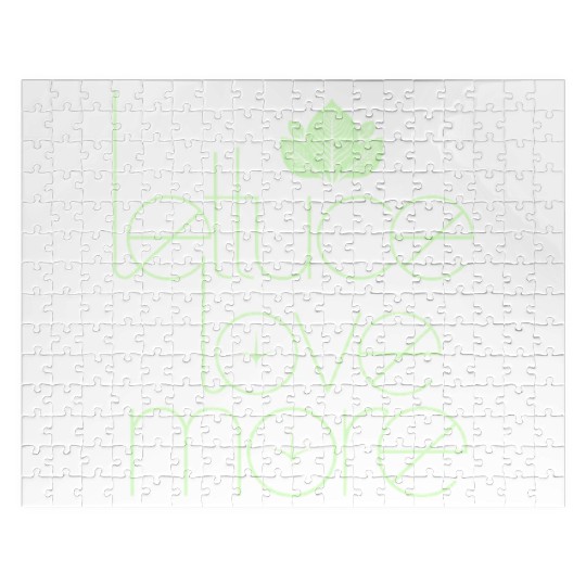 Lettuce Love More Vegan Vegetarian Style Jigsaw Puzzles