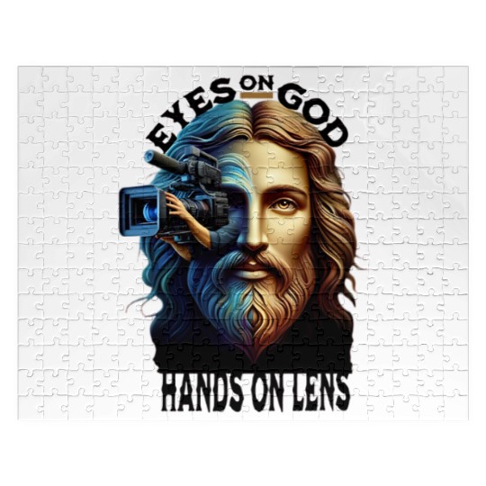 Eyes on God Hands On Lens Jigsaw Puzzles