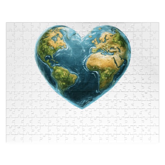 Keep the Heart Beating Environment Earth Day Heart Jigsaw Puzzles