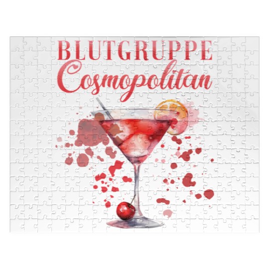 Cocktail Bartender Blutgruppe Cosmopolitan Jigsaw Puzzles