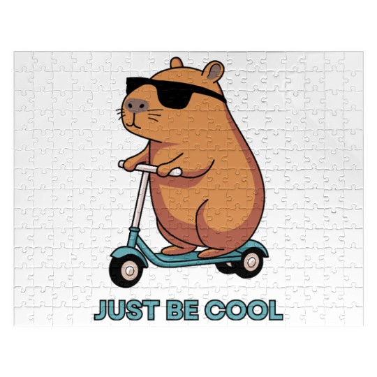 Just Be Cool – Chill & Funny Capybara Design! Jigsaw Puzzles
