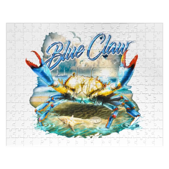 Bass Fishing Blue Claw Crab Jigsaw Puzzles