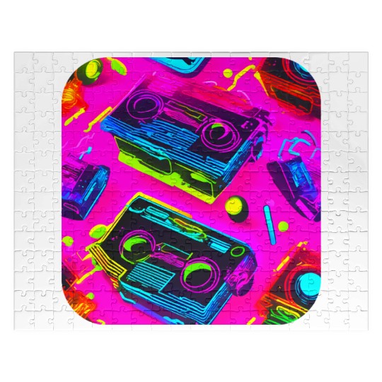 80s lifestyle oldschool pop Jigsaw Puzzles