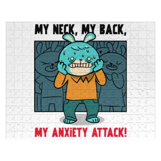 My Neck My Back My Anxiety Attack Jigsaw Puzzles